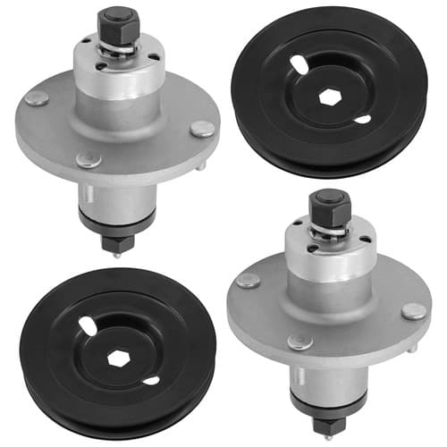 Caltric AM137483 42" Deck Spindle & Pulleys For John Deere X300 X304 X310 X320