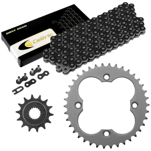 Black Drive Chain And Sprockets Kit for Honda TRX450R Sportrax 450 2X4 2004 05