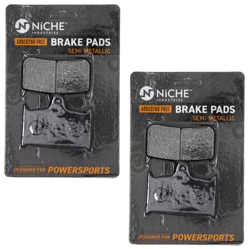 NICHE Brake Pad Set for Triumph Bonneville Thunerbird Front Semi-Metallic 2 Pack