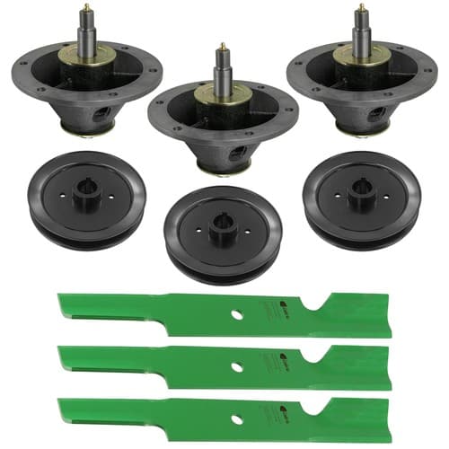 52" Deck Spindle Blade & Pulley For Ferris FW35 F 160Z F160Z 5100993 5101351