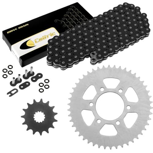 Black O-Ring Drive Chain & Sprockets Kit for Kawasaki ER-6F ER-6N EX650 2006-16