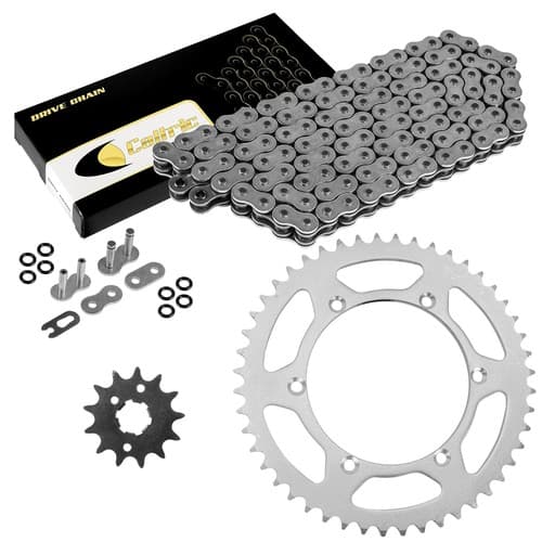 O-Ring Drive Chain & Sprockets Kit for Kawasaki KX250 1990 1991 / KDX250 91-94