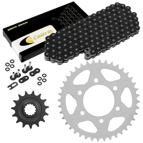 Black O-Ring Drive Chain & Sprocket Kit for Kawasaki ZX1000 Ninja ZX-10R 06 07