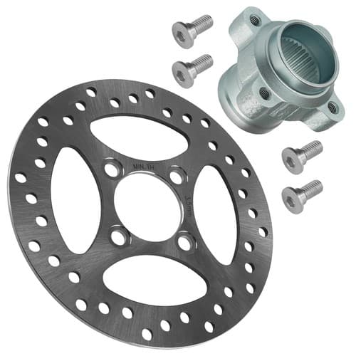 Rear Brake Rotor Disc & Hub Flange For Yamaha 1S3-25712-00-00 1S3-2582W-10-00
