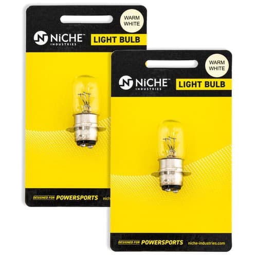 NICHE Headlight Bulb for Yamaha Warrior Big Bear 350 Kodiak 400 Moto 4 2 Pack