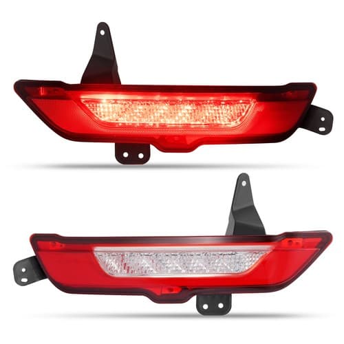 Left Right Side Rear LED Bumper Light For Lincoln MKC 2015-2019 Marker Lamp Red