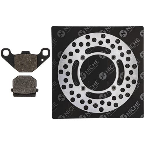 NICHE Rear Right Brake Rotor Pad Kit for Suzuki RM85 69100-02822 Semi Metallic