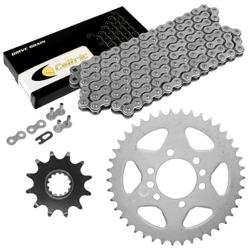 Drive Chain & Sprockets Kit for Suzuki LT250R Quadracer 250 2X4 1985-1993