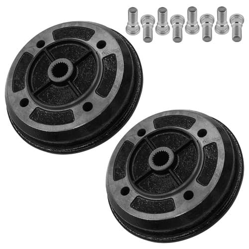 2 Rear Brake Drum W/Bolt for Kawasaki Mule 2510 KAF950A KAF950 A Diesel 2000-01