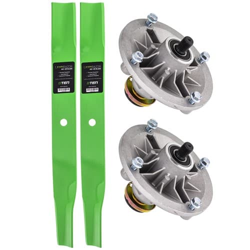 Spindle High-Lift Blade Kit for Toro 42 Inch Cut Deck TimeCutter Z4200 Z4220