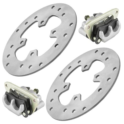 for Polaris Outlaw 525 S IRS 07-11 Front Left Right Brake Caliper w/ Disc Rotor