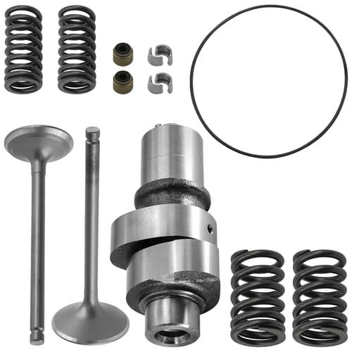 Camshaft and Cylinder Intake Exhaust Valve Kit Fits Kawasaki Bayou 250 KLF250A