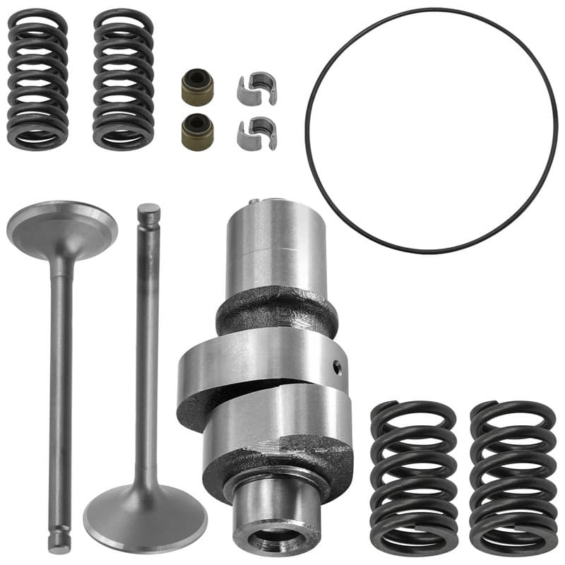 Camshaft and Cylinder Intake Exhaust Valve Kit Fits Kawasaki Bayou 250 KLF250A