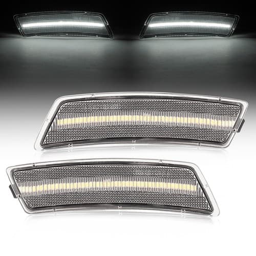 2X Clear Full LED Side Marker Lights For Volkswagen Beetle 12-19 Tiguan 18-23