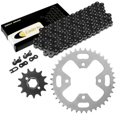 Black Drive Chain And Sprockets Kit for Honda ATC350X 1985