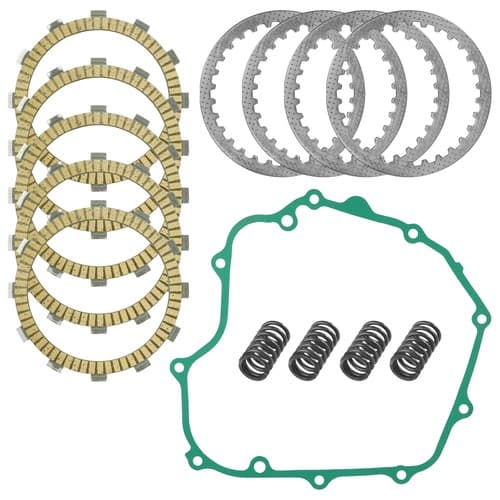 Clutch Friction w/ Steel Plates Kit for Kawasaki Ninja 250R EX250 1986-2007