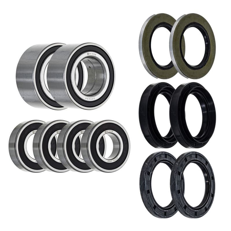 NICHE Wheel Bearing Seal Kit for Can-Am 1999-2001 Traxter 500 6206-2RDQE6