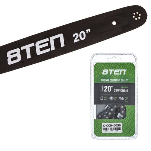 8TEN 20" Chainsaw Guide Bar & Chain .050 3/8 72DL for Stihl 066 044 064 30038921