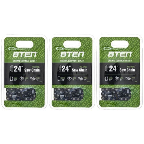Chainsaw Chain for 24 Inch .050 3/8 84DL Stihl Husqvarna 460 Rancher 3 Pack