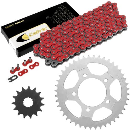 Red Drive Chain And Sprocket Kit for Suzuki SV650S 1999-2009