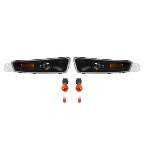 For Ford Mustang 2005-2009 Pair Turn Signal Lights W/Bulbs Parking Lamp Clear