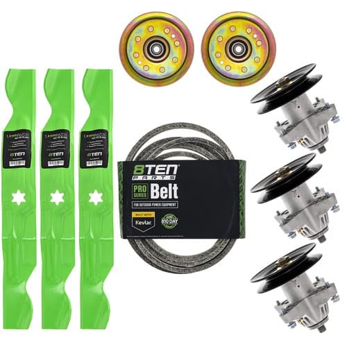 Spindle Belt Screw Idler Blade Kit for Cub Cadet LT1050 SLT1550 SLTX1050 LGT1050