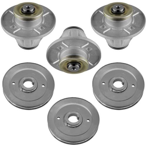 51510000 07330267 52" Deck Spindle with Pulley For Gravely ZT2552 / Ariens 2552