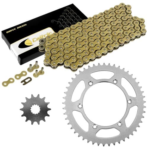 Drive Chain & Sprockets Kit for Kawasaki KLX300R KLX300A 2003-2007