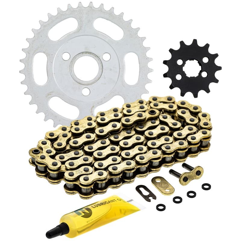 Sprocket Chain Set for Honda Z50R 13/37 Tooth 420 X-Ring Front Rear Combo Kit