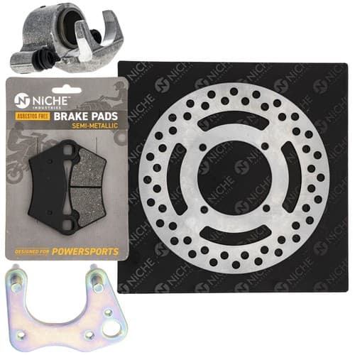 NICHE Front Left Brake Rotor Caliper Pad Set for Polaris Ranger 425 TM 1910784