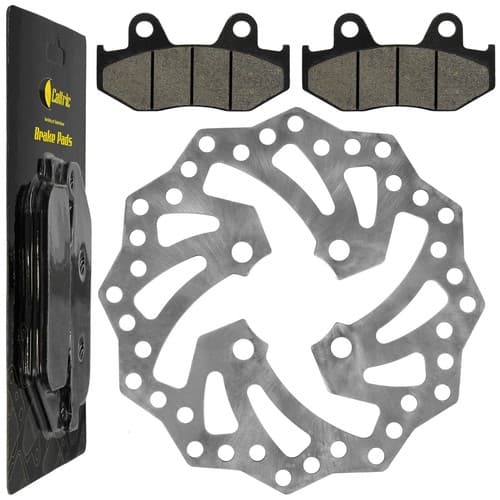 Rear Brake Disc Rotor w/ Pads fits Yamaha YFZ450R / YFZ450RSE Special 2009-2026