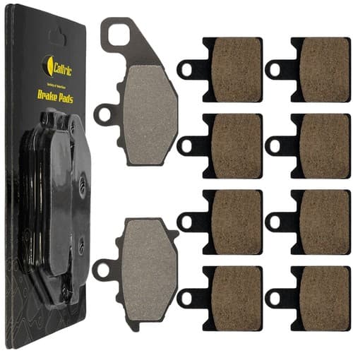 Caltric Front and Rear Brake Pads for Kawasaki ZX6R ZX-6R Ninja ZX600 2007-2012