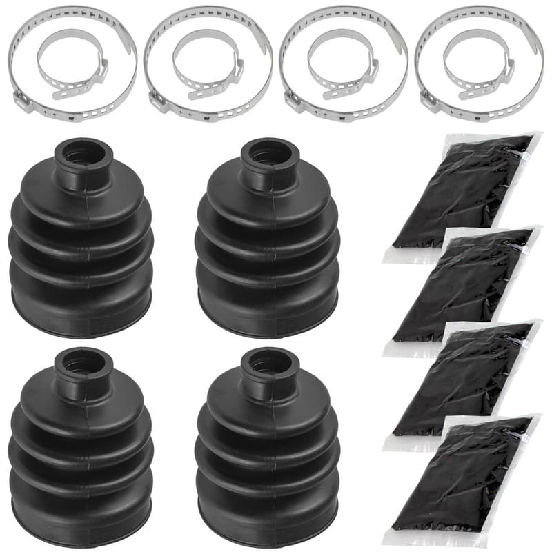 2 Front Axle Inner Outer CV Boot Kit for Polaris Sportsman 300 400 4X4 2008-2010