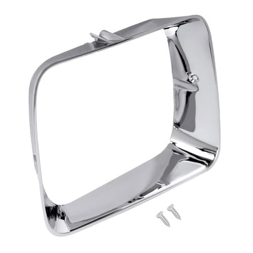 For Dodge D150 Ramcharger 1992-1993 Right Side Chrome Headlight Door Bezel Trim