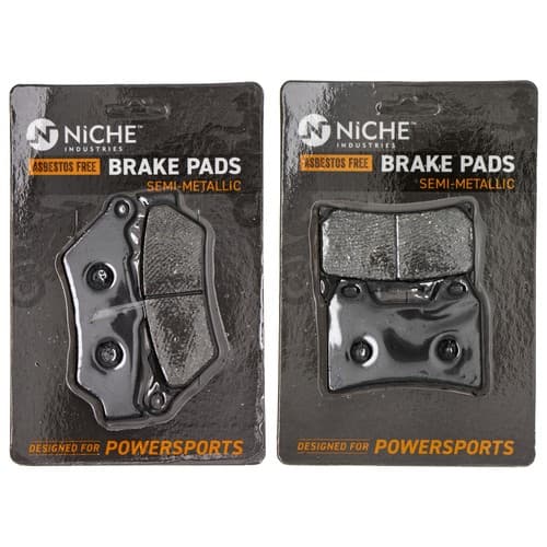 Brake Pad Set for Victory Touring Cruiser Kingpin Vegas Front Rear Semi-Metallic