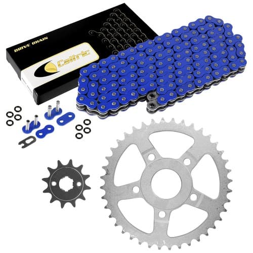 Blue O-Ring Drive Chain & Sprockets Kit for Honda ATC200X 1983 1984 1985