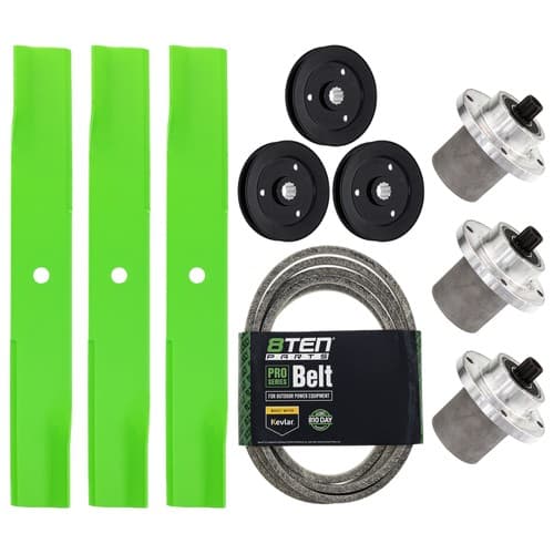 8TEN Blade Spindle Belt Kit for Hustler FasTrak SD with 54-Inch 601124 783506