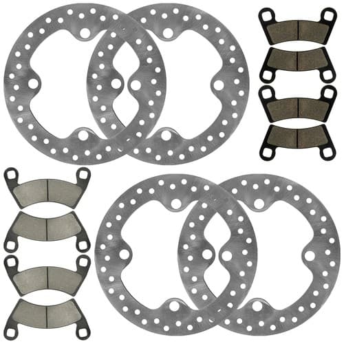 Front And Rear Brake Discs and Pads For Polaris General 1000 XP 1000 2020-2024