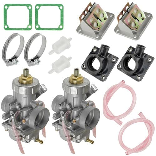 Carburetors With Intake & Reed Valves For Yamaha Banshee 350 YFZ350 1987-2006
