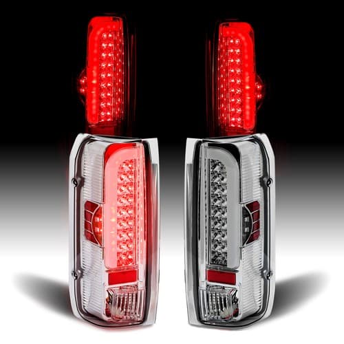 Pair LED Tail Lights Brake Lamps For Ford F150 F250 F350 Bronco 1990-1997 LH+RH