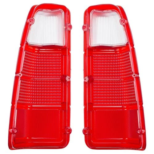 Pair Tail Light Red Lens Only LH+RH For Dodge Truck Plymouth Power Wagon 72-80