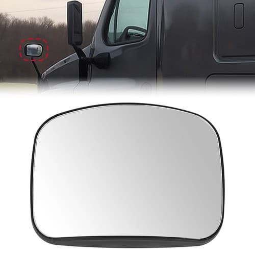 Driver OR Passenger Hood Mirror Glass Convex For Freightliner Cascadia 2008-2017