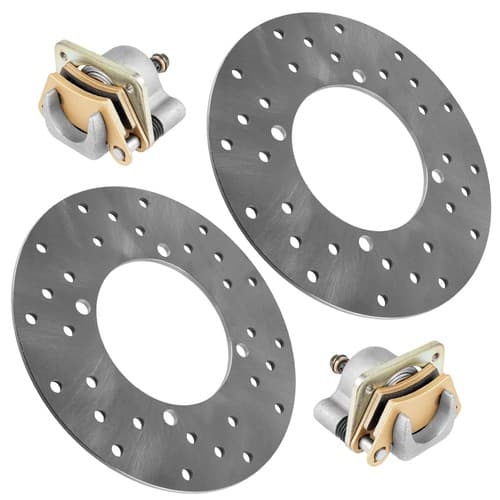Calipers for Polaris RZR 4 800 EFI 2010-14 Rear Left Right Brake Caliper w/ Disc