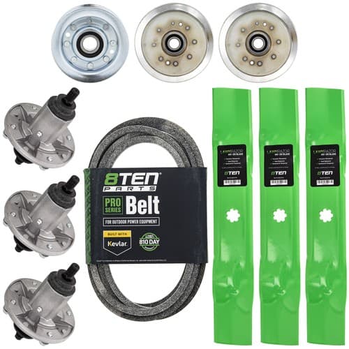 8TEN Blade Spindle Belt Idler Kit for John Deere D160 D150 D155 48 Inch GY20852