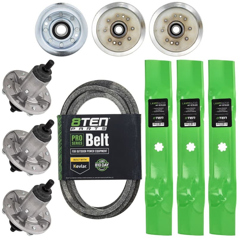 8TEN Blade Spindle Belt Idler Kit for John Deere D160 D150 D155 48 Inch GY20852