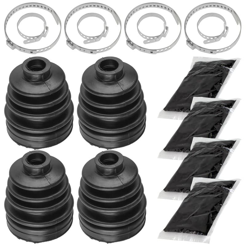 2 Rear Axle Inner Outer CV Boot Kit for Polaris Ranger 500 4X4 EFI 2011-2013