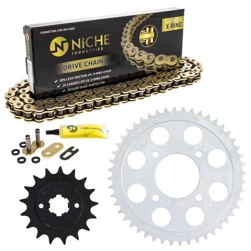 Sprocket Chain Set for Honda CB750F 17/48 Tooth 530 X-Ring Front Rear Combo Kit