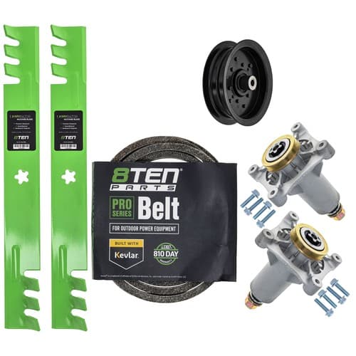 Deck Kit Blade Spindle Belt Idler for Poulan Pro PP185A42 42 Inch Cut Deck