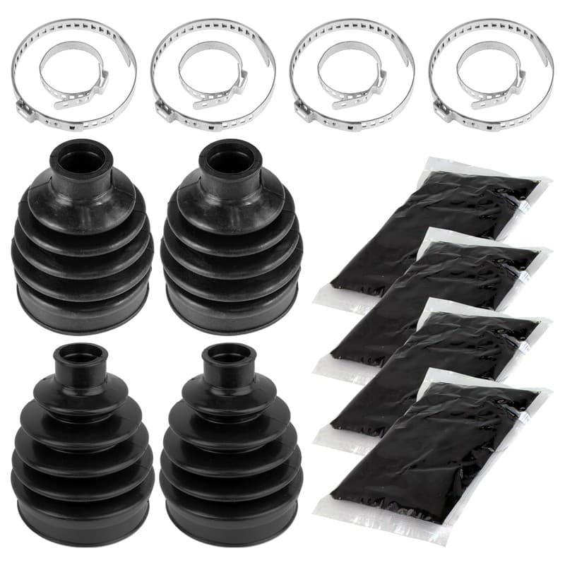 2 Rear Axle Outer And Inner CV Boot Kit for Polaris Ranger Crew 900 Diesel 12-14