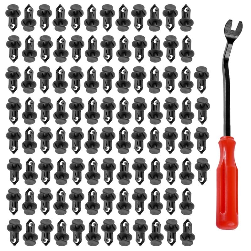 100 Fender Rivet Clips w/ Tool for Polaris RZR XP Turbo / RZR XP 4 Turbo 7661855
